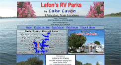 Desktop Screenshot of lafonsrvparks.com
