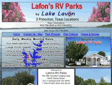 Tablet Screenshot of lafonsrvparks.com